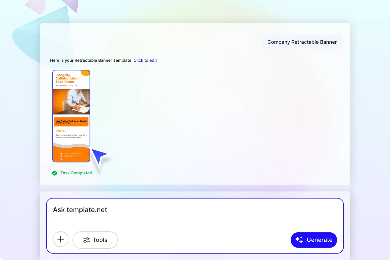 Free AI Retractable Banner Generator, Create Retractable Banner image Designs Online [ No Signup ]